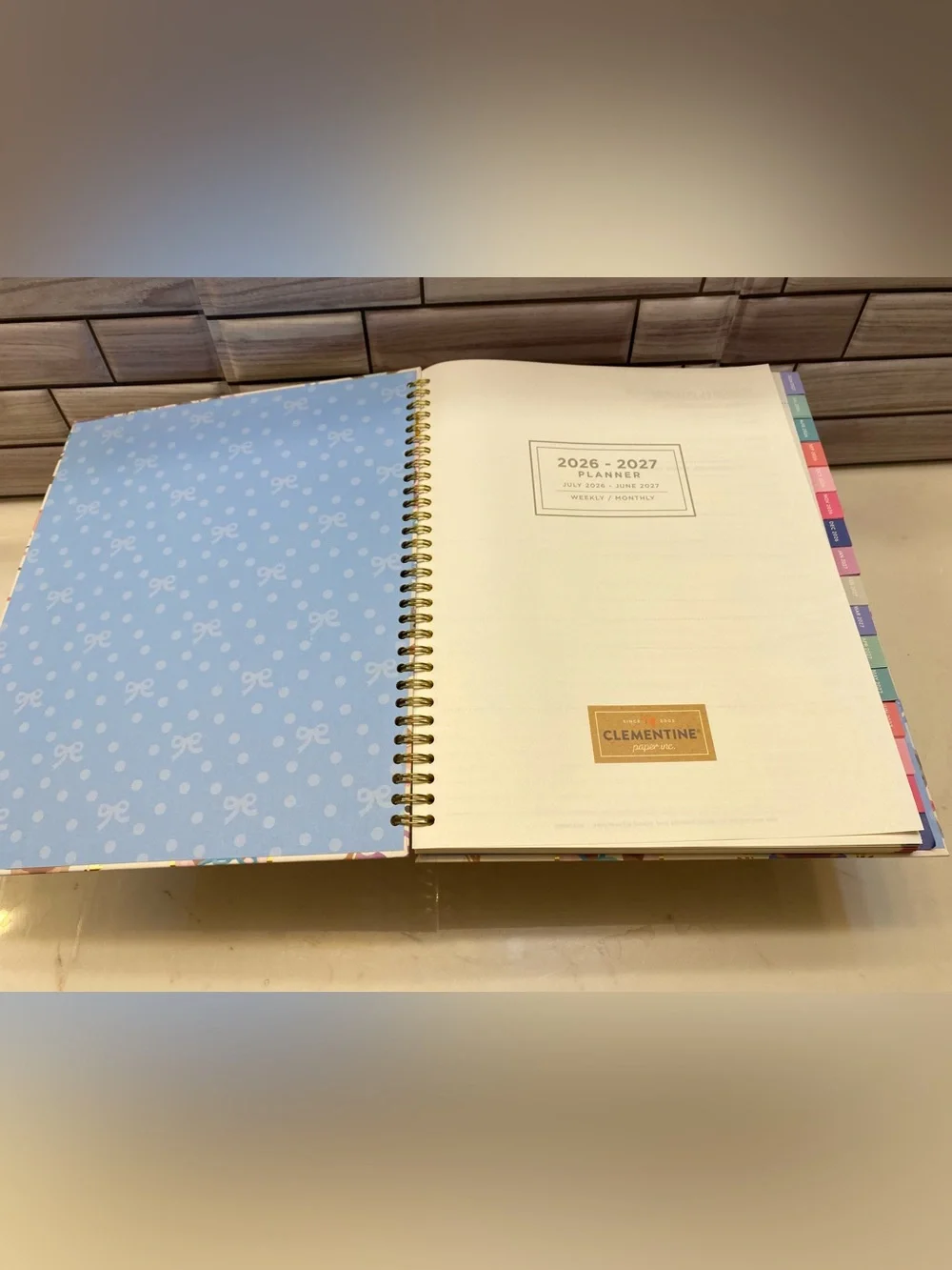 Clementine ❤️2027 Cat print planner L size New